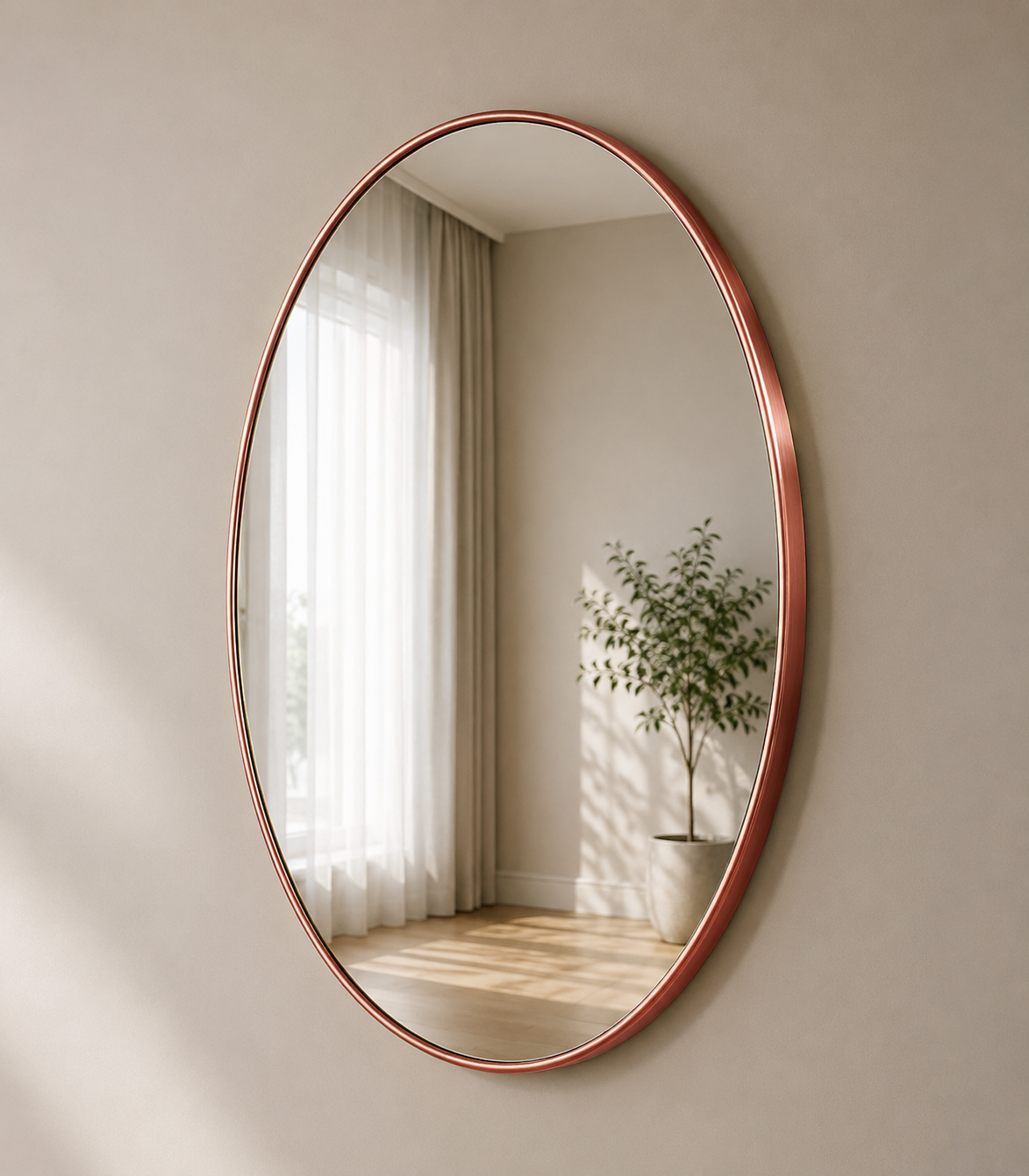 Fluid Mirror 15.6″ Crystal Round Bathroom Mirror