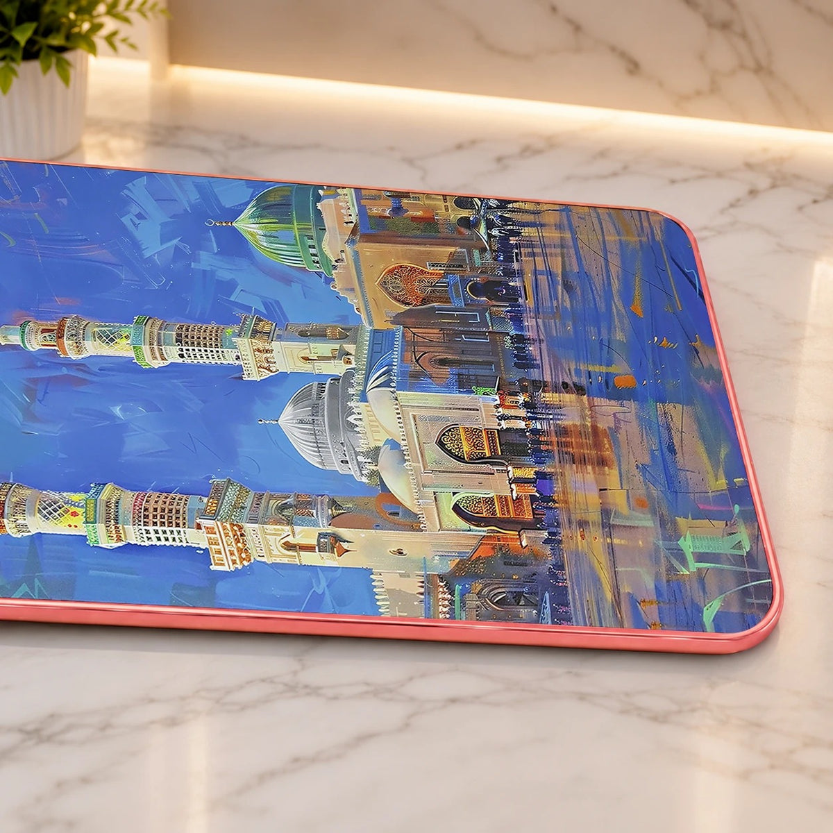 Masjid Al-Nabawi Wall Art - 11 | Rose Gold
